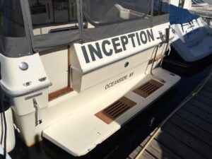 A white yacht named Inception